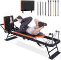 Pilates Reformer, Foldable Pilates Machine (with Jumpboard) for Home Gym Workout, for Beginners & Advanced Users
