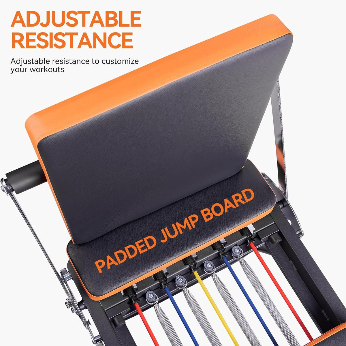 Pilates Reformer, Foldable Pilates Machine (with Jumpboard) for Home Gym Workout, for Beginners & Advanced Users